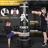 GIKPAL Freestanding Punching Bag 67'' -182lbs Heavy Boxing Bag Free Stand Kickboxing Bag with 2 Hand Warps for Adults Youth Men