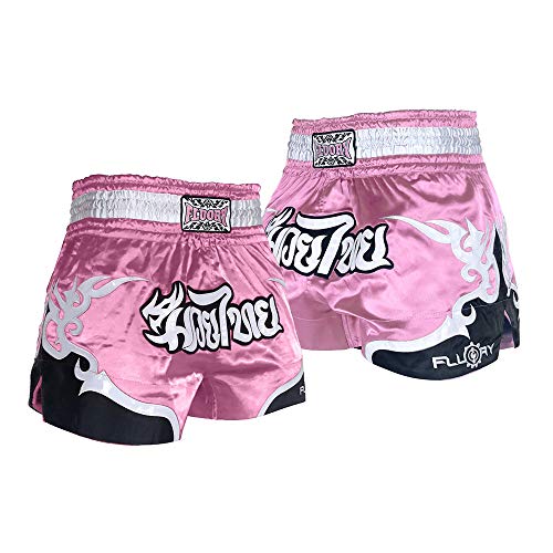 FLUORY Muay Thai Fight Shorts,MMA Shorts Clothing Training Cage Fighting Grappling Martial Arts Kickboxing Shorts Clothing