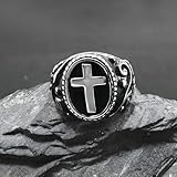 Vintage Christian Cross Men's Ring Punk Stamp Stainless Steel Jesus Ring Religious Believers Jewelry Gift Dropshipping Store - Ni21 (11)