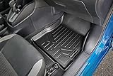 SMARTLINER Custom Fit All Weather 2 Row Floor Mats & Cargo Liner Set Black Compatible with 2020-2025 Nissan Versa (Only Fits Automatic Transmission)