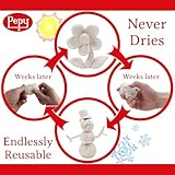 Pepy Reusable and Non-Drying Oil-Based Plasticine Modeling Clay, White, 6 Pounds, Sulfur-Free & Non-Toxic, Great for Kids, Beginners, and Artists, Perfect for Arts and Crafts Projects