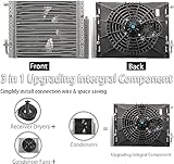 Aspligo Electric Air Conditioner 12v Under Dash air conditioning Kit 12 volt universal car ac system Fit for Van Auto RV Truck Motorhome Boat Bus (Heating and Cooling)