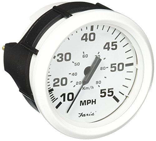 Faria DRESS WHITE SPEEDOMETER 55 MPH