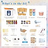 Ksedcon Home Candle Making Kit for Adults, Kit to Make Handmade Aromatic Candles, Complete Candle Making Kit with Digital Wax Melter to Make Your Own Candles