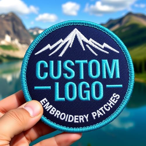 Custom Patches, Custom Embroidered Logo Patch, Design Your Own Iron-On Patches, Customized Embroidery Patch, Personalized Embroidered Patches for Clothes, Backpacks, and Hats