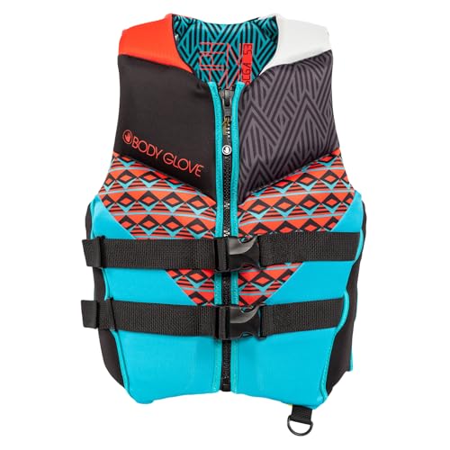 Body Glove Women's Life Jacket, Neoprene Life Vest, USCG and Transport Canada Approved, Great for Boating, Fishing, Kayaking, Rafting, Paddling -L