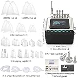 Vacuum Therapy Machine, 3 in 1 Vacuum Cupping Therapy Sets with 1800ML and 1500ML Large Cups, 3 Gua Sha Head, 0-80 cmHg, 5 inch Touch Screen