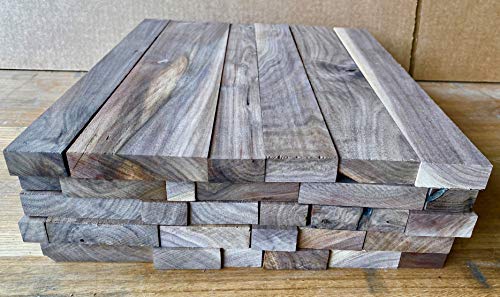 Box of 16" Long Black Walnut Boards. Rustic Wood for Crafts
