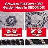 Pocket Hose Copper Bullet Expandable Garden Hose 50 FT w/10 Pattern Thumb Spray Nozzle AS-SEEN-ON-TV 650psi 3/4 in Patented Lead-Free Ultra-Lightweight Solid Copper Anodized Aluminum Fittings No-Kink