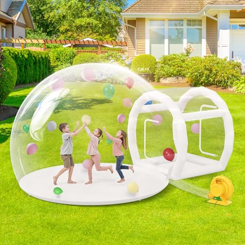 Albott 13FT Inflatabla Bubble House, Bubble House Dome Inflatable with 750W Air Blower and Air Pump for Birthday Parties, Wedding and Gender Revealing