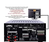 IDOLmain IP-6800 8000W Professional Digital Echo Console Karaoke Mixing Amplifier with 10 Band Equalizer, Phantom Power/HDMI/Optical Inputs