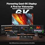 iVANKY FusionDock Max 1 Dual Thunderbolt 4 Chips, 20-in-1 Quad 6K@60Hz Monitor MacBook Docking Station, 40Gbps Dock for Mac M1/M2/M3/M4 Pro/Max, 2HDMI 2.0, 96W PD, 10Gbps USB, 2.5 GbE, SD/TF 4.0