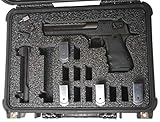 Case Club Case fits Desert Eagle Pistol and More in Pre-Cut Waterproof Case