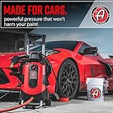 Adam's Polishes Electric Pressure Washer 2.0, Powerful 1.4 GPM 2000 PSI Car Pressure Washer Sprayer, Snub Nose & Tip Attachment, Use,Car Soap, Patio Boat RV Motorcycle Car Garage Deck (2.0 Machine)