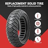 2 PCS 10x3.0 255x80 (80/65-6) Solid Tire,10 Inches Electric Scooter Wheels 10 x 3.0 Solid Tires Front or Rear Replacement Solid Rubber Tires Compatible with 10x3.0 Electric Scooter Tire（P-1009）