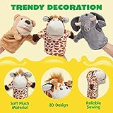 JOYIN 6Pcs Kids Hand Puppet Set with Working Mouth, Toddler Animal Plush Toy Includes Elephant, Giraffe, Lion, Bear, Raccoon and Monkey for Show Theater, Birthday Gifts