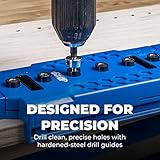 Kreg KMA3225 Shelf-Pin Jig 1/4" (6 mm) - Shelf Pin Drilling Jig - Create Perfect Holes for Wobble-Free Shelves - Drill Guide for Straight Holes