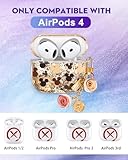 Kokaaee for Apple for Airpods 4 Case 2024 - Quicksand Liquid Kawaii Cute Lovely Funda Mujer Girl Women Sparkling Sparkle Glitter Bling Sparkly Cartoon Miki Keychain Girly for Airpod 4 Case Cover