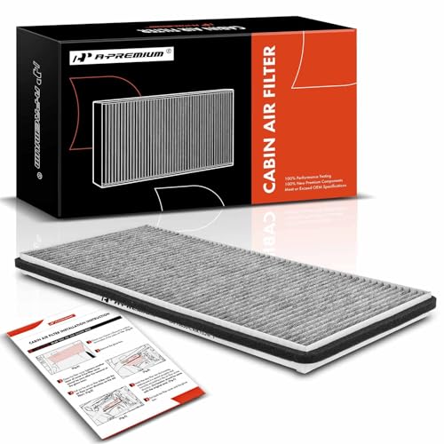 A-Premium Cabin Air Filter w/Activated Carbon Compatible with Land Rover Range Rover 2003-2013 & BMW X5 2000-2006, Replace# 64318409043