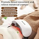 Dual Massage Abdominal Massager with Heat for Flatulence and Period Cramps, Used for Abdomen, Legs, Neck, Stomach Massager for Digestion