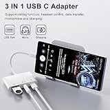 UWECAN USB C to USB Adapter, 3 in 1 USB C to USB A OTG Adapter with 3.5mm Headphone Audio Jack and Fast Charging Port, USB-C Splitter Compatible with Most Type-C Phones,Laptops,iPad Pro, iPhone 15