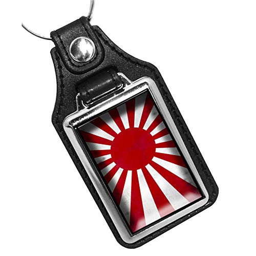 Brotherhood Japanese Red White Battle Flag Keychain Key Holder Key Ring For Men Heavy Duty Car Keyring For Men and Women