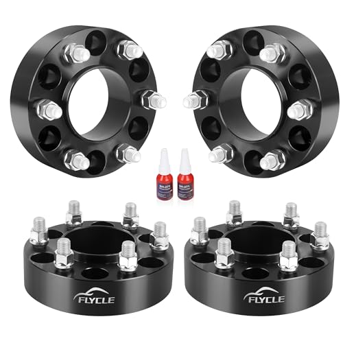 FLYCLE 6x5.5 Hubcentric Wheel Spacers for 2024 2025 Tacoma with M14x1.5, 1.5 inch 6x139.7mm Wheel Spacer 95.2mm Center Bore for 2022-2025 Tundra,2023-2025 Sequoia,2021-2024 LX600,2023-2024 GX