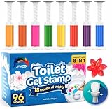 JAVCO -96 Flowers- Flower Toilet Gel Stamp | Toilet Scent Fresheners (Mix Scent)