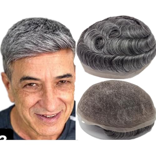 Human Hair Toupee for men NLW European Hair Pieces Mens 8x10" fine HD thin French Lace hair units patch human hair replacement system prosthesis for man #1B60 color
