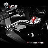 MZS Black Motorcycle Brake Clutch Levers Adjustable Short Compatible with GROM MSX125 14-25 / CBR500R CB500F CB500X 13-21 / Monkey 18-25 / CB300R 18-25 / CBR300R CB300F 14-22 / CBR250R 11-15