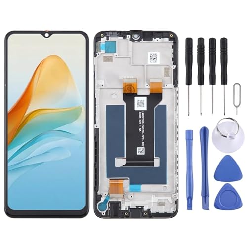 for ZTE Blade V40 Design 8046 LCD Screen Digitizer Full Assembly with Frame (Black)