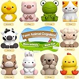 Learning Toys for 1,2,3 Year Old Toddlers, 20Pcs Farm Animals Toys Montessori Counting, Matching & Sorting Fine Motor Games, Christmas Birthday Easter Gift for Baby Boys Girls Age 12-18 Months