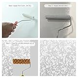 Hanroy Sponge Paint Roller Small 6" for Texture Painting Decorators Brush Tool, Fast and Easy Pattern Art Sponge Roller for Home Wall(M60)