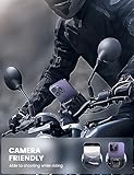 Lamicall Motorcycle Phone Mount Holder - [Camera Friendly] [1s Lock] Bike Phone Holder Handlebar Clamp, Bicycle Scooter Phone Clip, for iPhone 16 Pro Max, 15 14 13 Mini, 2.4~3.54" Wide Phones, Black