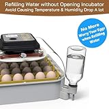 MATICOOPX 30 Egg Incubator with Humidity Display, Egg Candler, Automatic Egg Turner, for Hatching Chickens