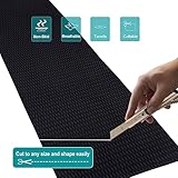 Boat Flooring 94.5"x45.2" EVA Foam Boat Decking Self-Adhesive Boat Carpet Marine Flooring Boat Foam Flooring Non-Slip Black Boat Floor for Yacht Fishing Boat Motorboat Kayak Decking RV Golf Cart