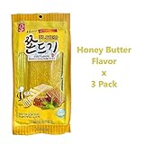 Jjondigi Korean Old School Snack Jjondgi 3 Packs 쫀드기 (Honey Butter Flavor)