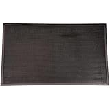 Durable Corporation-396S3672 Heavy Duty Rubber Fingertip Outdoor Entrance Mat, 36" x 72", Black