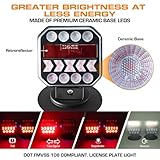 Hifybaty Wireless Trailer Lights, USB-C Magnetic Wireless Tow Light with Retroreflectors, Adjustable, Rechargeable Towing Light Kit with Powerful Suction Base for Trucks, Boat, RV, Vehicle, Caravan