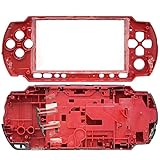 OSTENT Full Housing Shell Faceplate Case Part Replacement for Sony PSP 3000 Color Red