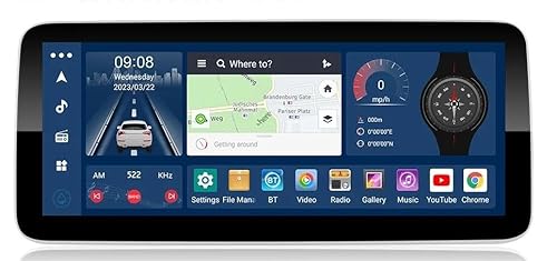 Rolax 12.3" Android 13 Car Radio for Aston Martin DB11 2016-2020 DVD Multimedia Video Player Stereo Auto GPS Navigatie Carplay 5G WiFi Bluetooth Wireless