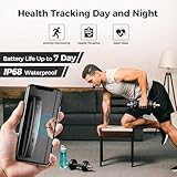 Hugrow Smart Ring for Men Women NFC Sleep Fitness Step Tracker Ring Monitor for Heart Rate/Calories Bluetooth Ring Contact Sensor for iOS Android Black #9