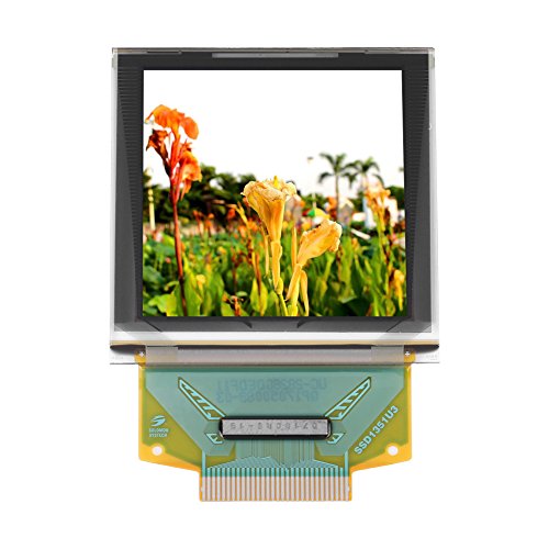 OLED Display, 1.5inch OLED Color Display Graphic Module for MP3, Function Cellphone, Smart Health Device(128x128 SSD1351 Serial Peripheral Interface)