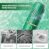 Fruit and Vegetable Washing Machine, Fruit and Vegetable Cleaner Device, Kitchen Gadget Food Purifier for Deep Cleaning Fruits, Vegetables, Rice, Meat and Tableware (Green)