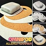 Hypoallergenic Skin Barrier Adhesive Patches for Omnipod 5 Dash Sensor Tape Waterproof (White, 20 Count)