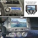 for Honda Fit Jazz Radio 2004-2007 Android 13 Car Stereo, 8” IPS Touch Screen GPS Navigation for Car Head Unit Built-in DSP Wireless/Wired Carplay Android Auto with Free Rear Camera (2GB RAM+32GB ROM)