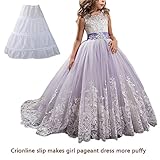 Princess Black Long Girls Pageant Dresses Kids Prom Puffy Tulle Ball Gown US 8