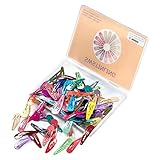 120 Pack Colorful Barrettes, 2 Inch Barrettes Metal Snap Hair Clips Candy Color Hair Accessories for Kids Teens, Toddlers,Women(40 Colors)