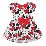 Disney Baby-Girls Minnie Mouse Rock The Dots Dresses, Red, 18 Months (Pack of 2)