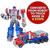 Transformers Toys Heroic Optimus Prime Action Figure - Timeless Large-Scale Figure, Changes into Toy Truck - Toys for Kids 6 and Up, 11-inch (Amazon Exclusive)